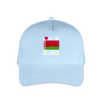 Weissrussland Souvenir - Kinder Bio Basecap - Hellblau - Vorne