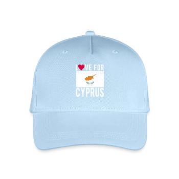 Zypern Souvenir - Kinder Bio Basecap - Hellblau - Vorne