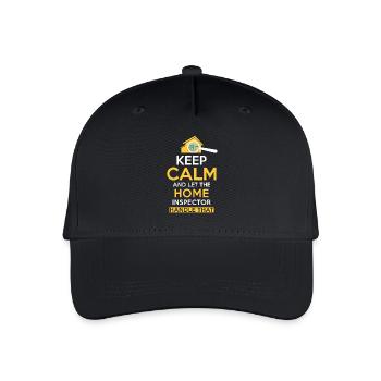 Building inspector Spruch - Organic Kids’ Baseball Cap - black - Front