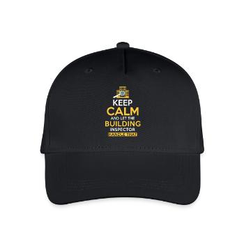 Building inspector Spruch - Organic Kids’ Baseball Cap - black - Front