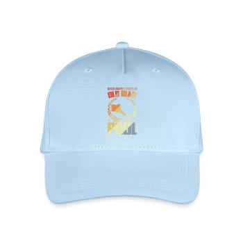 Old man playing pool - Organic Kids’ Baseball Cap - light blue - Front