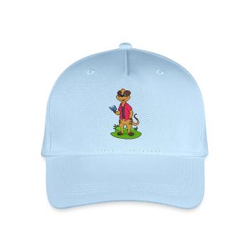 Meerkat Book - Organic Kids’ Baseball Cap - light blue - Front