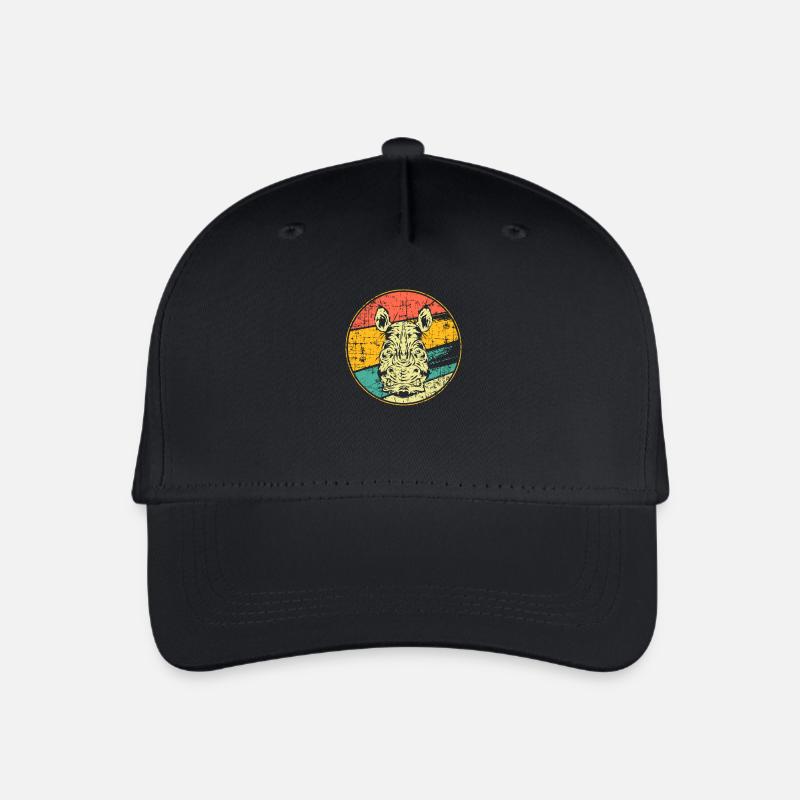 Nashorn - Kinder Bio Basecap - Schwarz