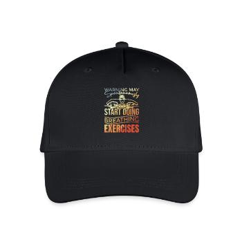 Schwimmer Witz - Kinder Bio Basecap - Schwarz - Vorne