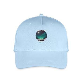 Bibelvers Christlich Religiöser Spruch - Kinder Bio Basecap - Hellblau - Vorne