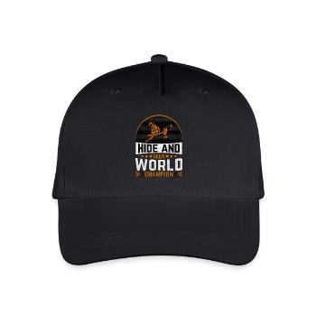 Champion du monde de cache-cache - Casquette de baseball bio Enfant - noir - Devant
