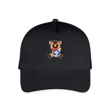 Baby - Kinder Bio Basecap - Schwarz - Vorne