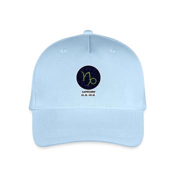 Capricorn 22.01-20.01 - Kinder Bio Basecap - Hellblau - Vorne
