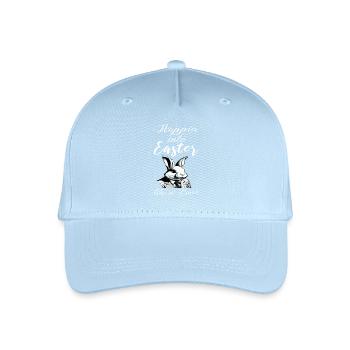 lapin de Pâques élégant avec costume et cravate - Casquette de baseball bio Enfant - bleu clair - Devant