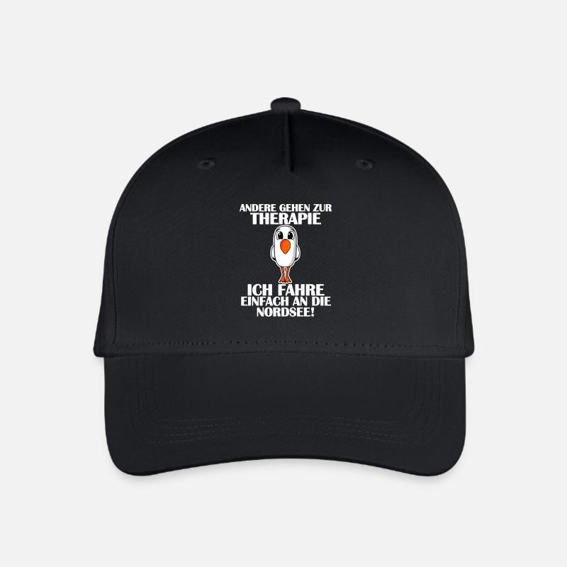 Nordsee - Kinder Bio Basecap - Schwarz