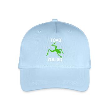 Je déteste dire que je te crapauds tellement - Casquette de baseball bio Enfant - bleu clair - Devant