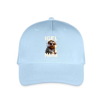 Igel Mama Mom Igelfrau Muttertag Igelmama Igel Mum - Kinder Bio Basecap - Hellblau - Vorne