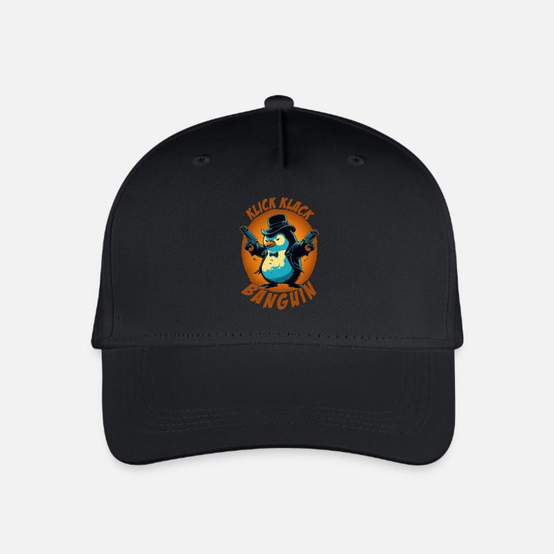 Click clack pingouin pingouin avec des fusils - Casquette de baseball bio Enfant - noir