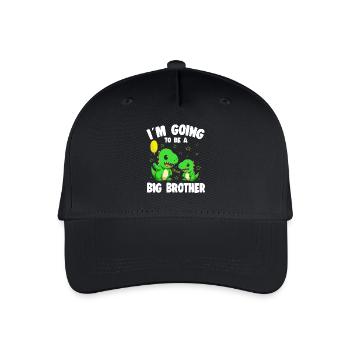 Big Brother Promoted Big Brother Dinosaur - Organic Kids’ Baseball Cap - black - Front