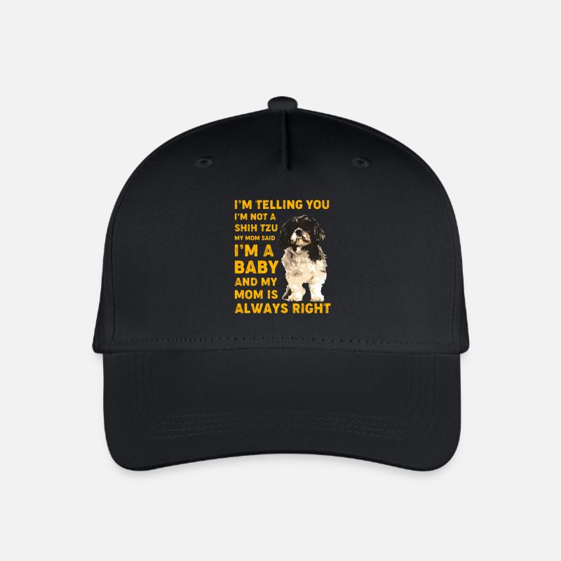 Shih Tzu - Organic Kids’ Baseball Cap - black
