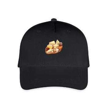 Cheese board - Organic Kids’ Baseball Cap - black - Front