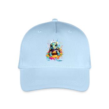 Tortue - Casquette de baseball bio Enfant - bleu clair - Devant