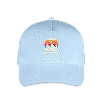 Berg, Wandern, Abenteurer - Kinder Bio Basecap - Hellblau - Vorne
