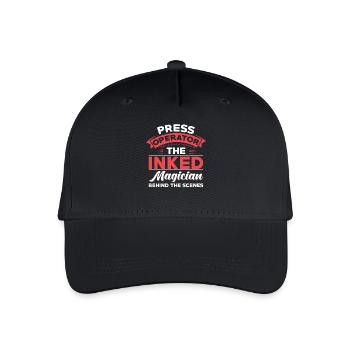 Travail d’opérateur de presse - Casquette de baseball bio Enfant - noir - Devant