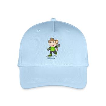 Patins à glace Monkey - Casquette de baseball bio Enfant - bleu clair - Devant