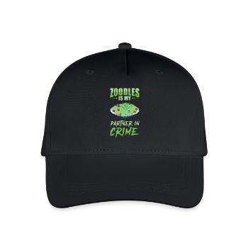 Zoodles Zucchini Pasta Saying - Organic Kids’ Baseball Cap - black - Front