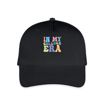 College Retro Groovy Student - Organic Kids’ Baseball Cap - black - Front