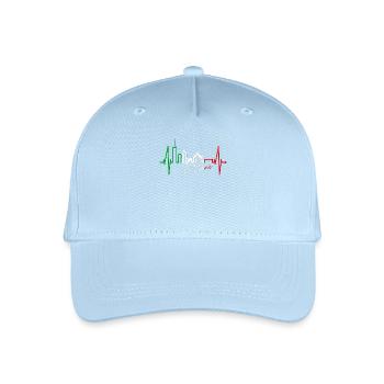 Mailand Skyline Italien Herzschlag Fan Love Milano - Kinder Bio Basecap - Hellblau - Vorne