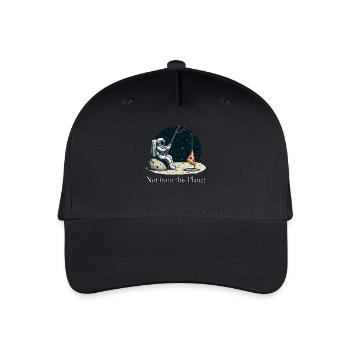 Astronaut Pizza Fishing in Space - Organic Kids’ Baseball Cap - black - Front