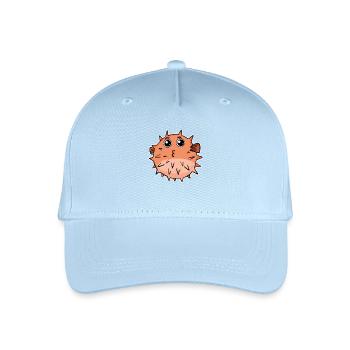 Kugelfisch fisch - Kinder Bio Basecap - Hellblau - Vorne