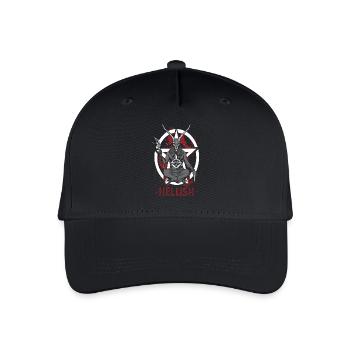 Hellish Satan Baphomet - Organic Kids’ Baseball Cap - black - Front