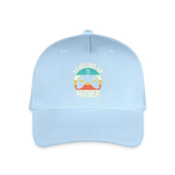 Aufstieg zum Vater - Kinder Bio Basecap - Hellblau - Vorne