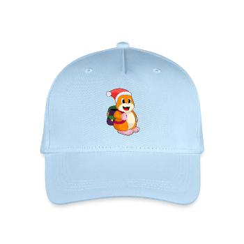 Hamster Christmas Student - Organic Kids’ Baseball Cap - light blue - Front