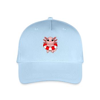 Axolotl Motif Kids Lifeguard - Organic Kids’ Baseball Cap - light blue - Front