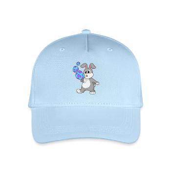 Bulles de savon lapin - Casquette de baseball bio Enfant - bleu clair - Devant