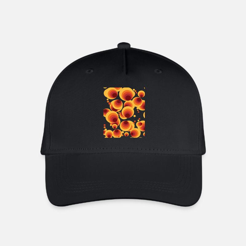 Motif abstrait de cercle à pois - Casquette de baseball bio Enfant - noir