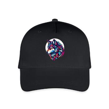 Wolf - Kinder Bio Basecap - Schwarz - Vorne
