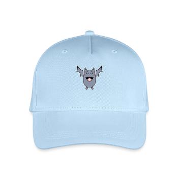 laughing bat - Organic Kids’ Baseball Cap - light blue - Front