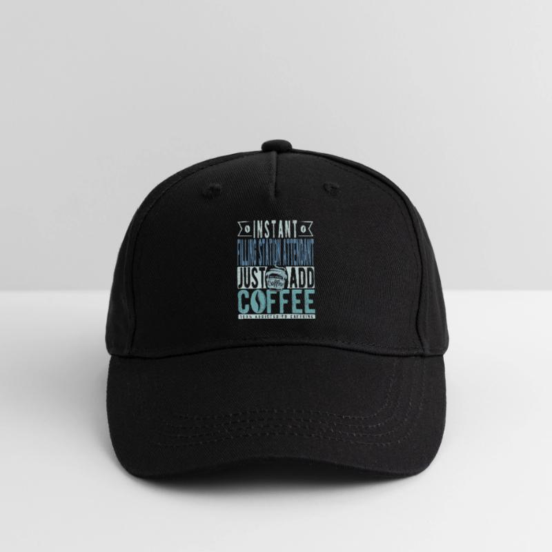 Le préposé à la station-service instantanée ajoute simplement du café Casquette de baseball bio Enfant