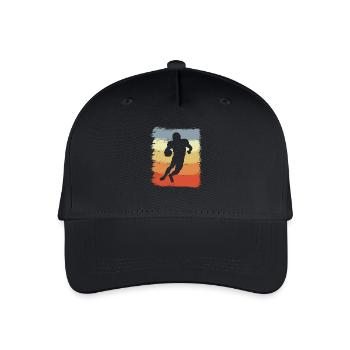 Retro Football Player - Organic Kids’ Baseball Cap - black - Front