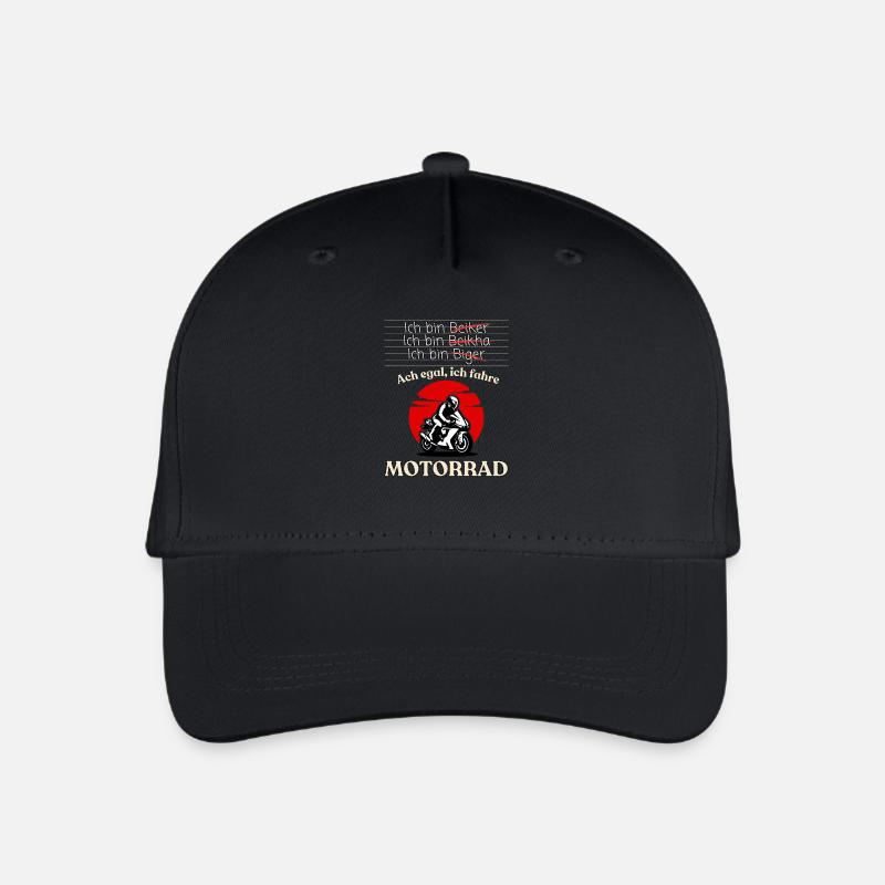 Motorcycle Humor Saying on Black - Organic Kids’ Baseball Cap - black