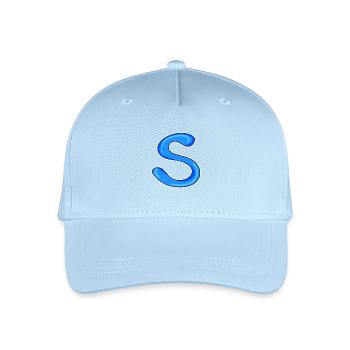 Lettre S Lettre initiale - Casquette de baseball bio Enfant - bleu clair - Devant