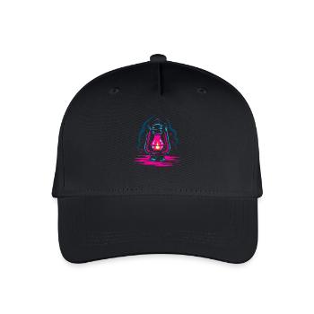 Oil Lamp Retro Look - Organic Kids’ Baseball Cap - black - Front