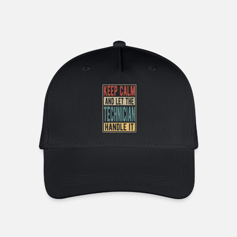 Techniker Retro Geschenk - Kinder Bio Basecap - Schwarz