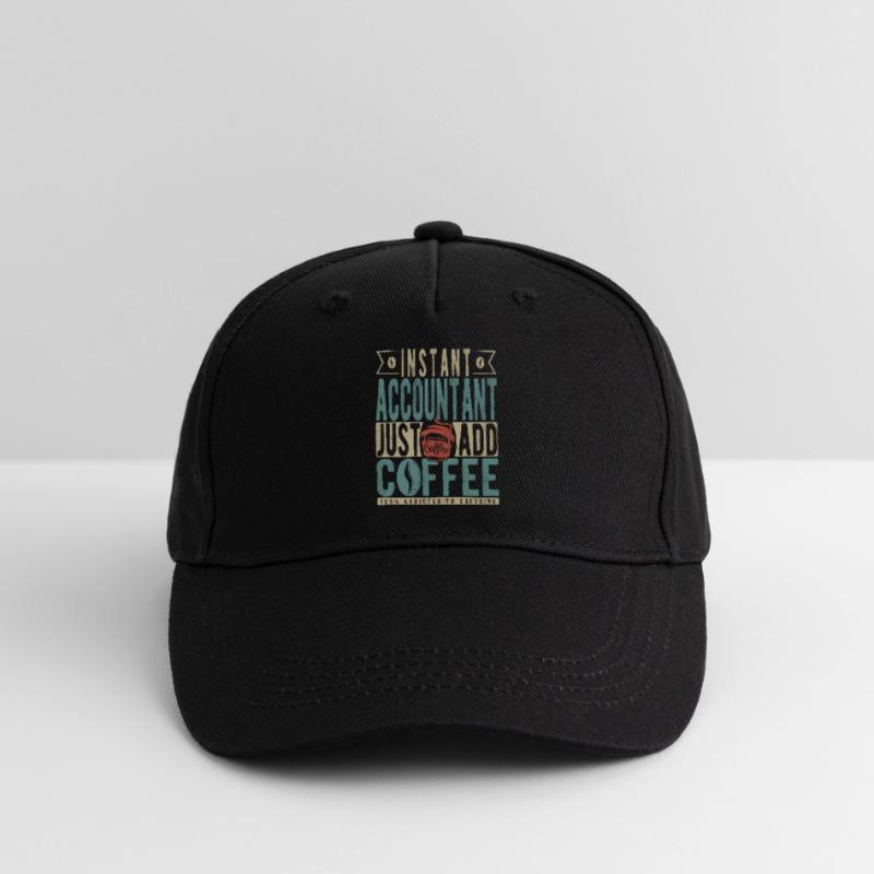 Comptable instantané Il suffit d’ajouter du café Casquette de baseball bio Enfant
