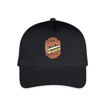 Retro Vibes Cassette Nostalgie - Casquette de baseball bio Enfant - noir - Devant