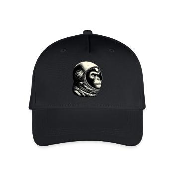 Chimpanzee, Astronaut, Thoughtful, Cosmos - Organic Kids’ Baseball Cap - black - Front