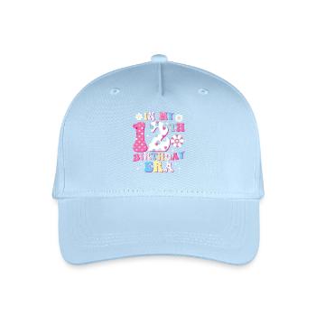 Willkommen im 12. Geburtstagszeitalter - Kinder Bio Basecap - Hellblau - Vorne