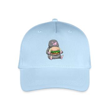 Maulwurf Cheeseburger - Kinder Bio Basecap - Hellblau - Vorne