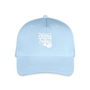 We've got the horns and the melodies - Organic Kids’ Baseball Cap - light blue - Front