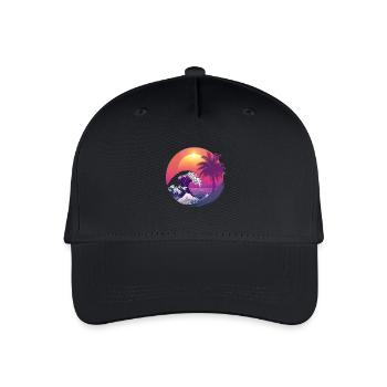 Ocean Sea Wave Sunset Background - Organic Kids’ Baseball Cap - black - Front